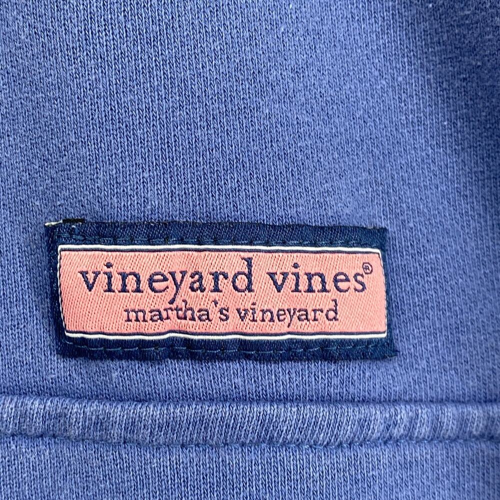VINEYARD VINES Sweatshirt Mens XL Ripstop Contrast Shep Shirt 1/4 Zip Blue Green - Picture 8 of 14